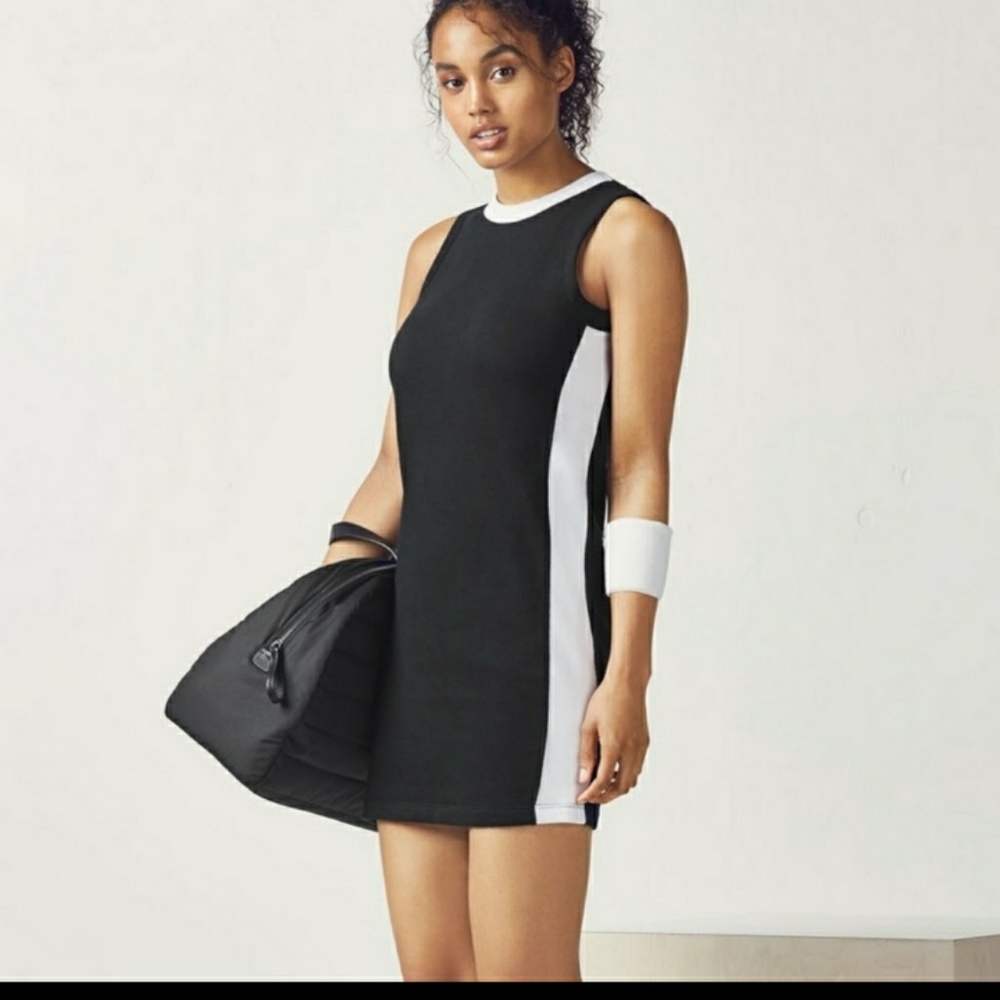 Fabletics Dress Size L Black and White